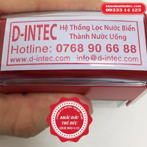 Con dấu vuông nhãn hàng có logo đặt Online giá rẻ
