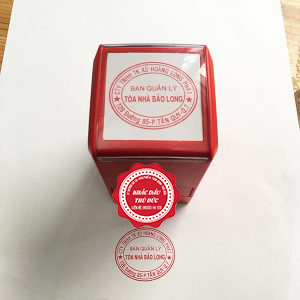 Con dấu Oval MẪU BAN QUẢN LÝ CHUNG CƯ